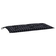 Vidaxl Gartenbank Kissen 180x50x7 cm Oxford Stoff Diamond Muster Schwarz - afbeelding 2