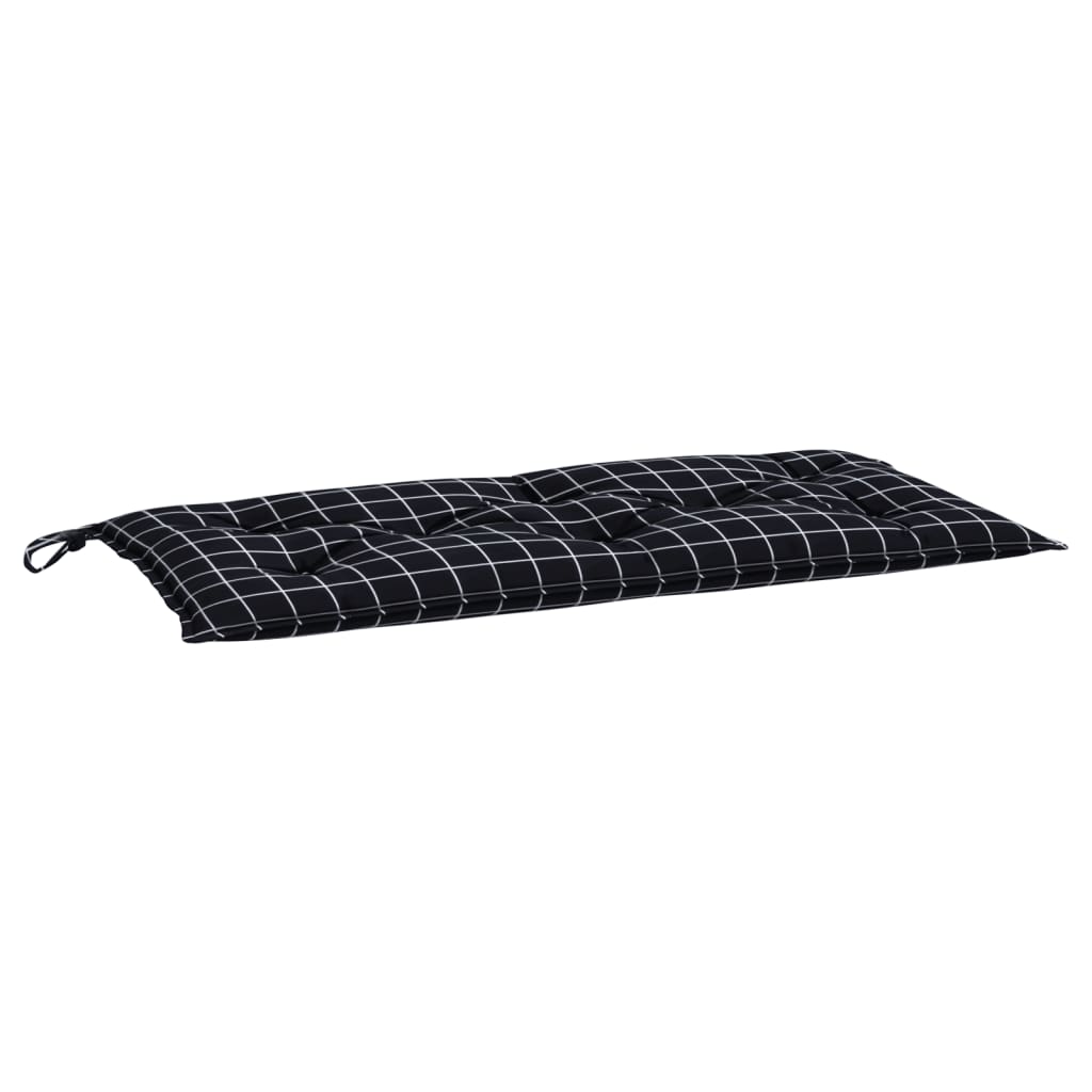 Vidaxl Gartenbank Kissen 180x50x7 cm Oxford Stoff Diamond Muster Schwarz
