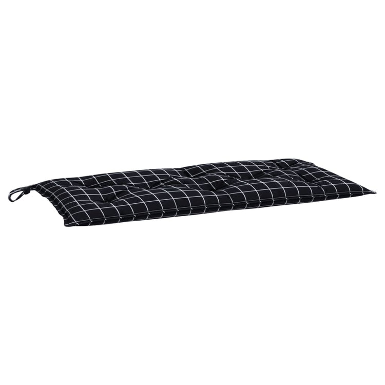 Vidaxl Gartenbank Kissen 180x50x7 cm Oxford Stoff Diamond Muster Schwarz
