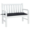 Vidaxl Gartenbank Kissen 180x50x7 cm Oxford Stoff Diamond Muster Schwarz