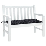 Vidaxl Gartenbank Kissen 180x50x7 cm Oxford Stoff Diamond Muster Schwarz - afbeelding 3
