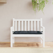 Vidaxl Gartenbank Kissen 180x50x7 cm Oxford Stoff Diamond Muster Schwarz - afbeelding 1