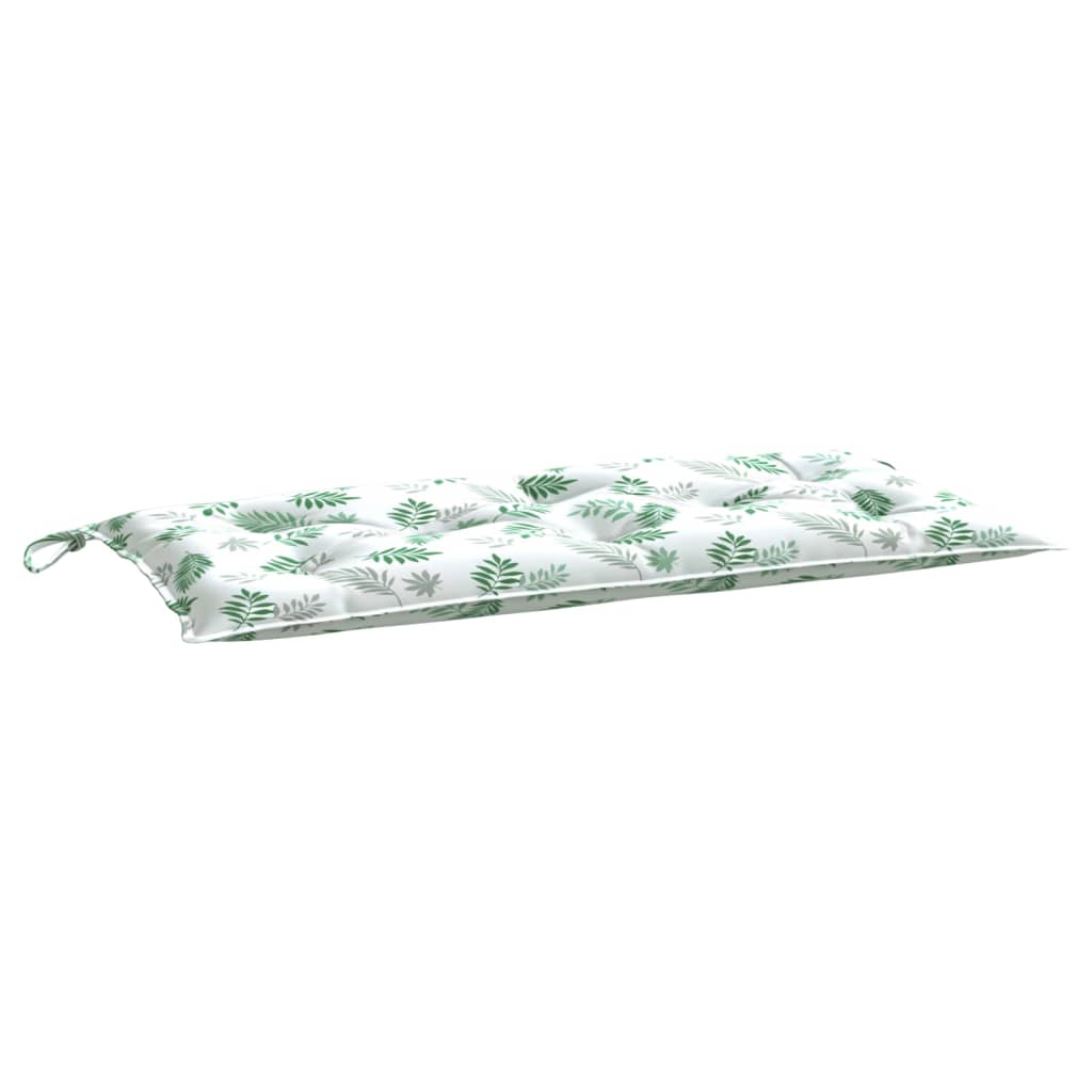 Vidaxl Garden Bench Kissen 100x50x7 cm Oxford Stoffblattmuster