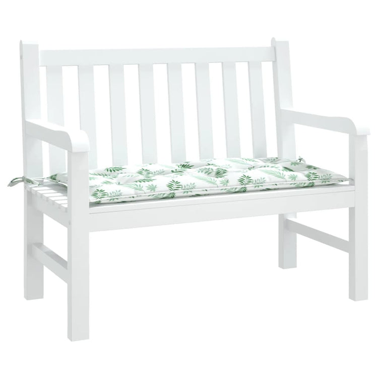 Vidaxl Garden Bench Kissen 100x50x7 cm Oxford Stoffblattmuster