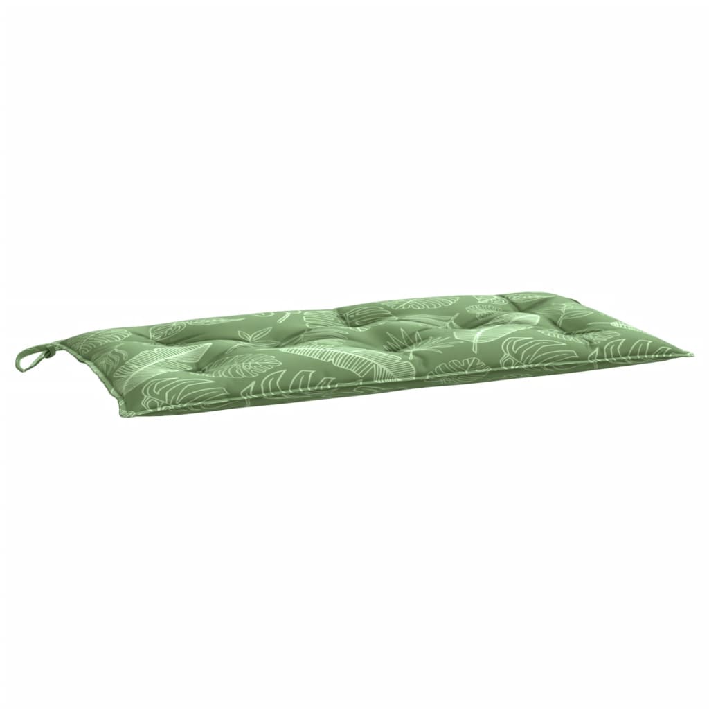 Vidaxl Garden Bench Kissen 100x50x7 cm Oxford Stoffblattmuster