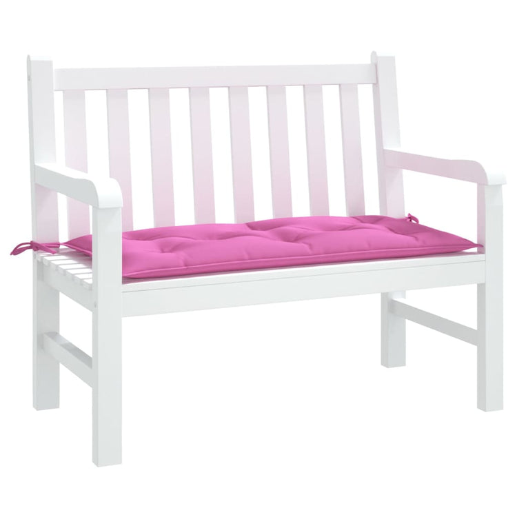 Vidaxl Garden Bench Kissen 100x50x7 cm Oxford Stoff rosa