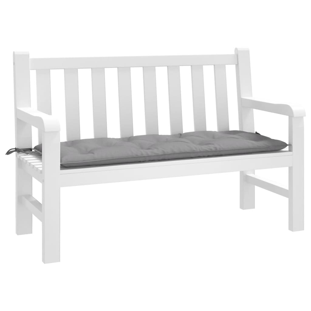 Vidaxl Gartenbank Kissen 120x50x7 cm Oxford Stoff grau