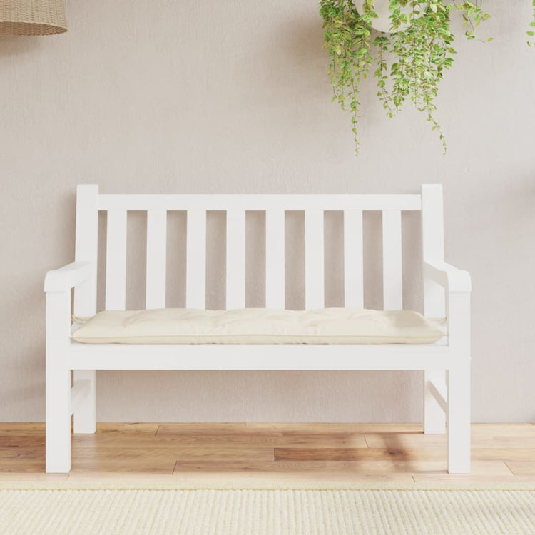 Vidaxx Gartenbankauflage 120x50x7 cm Oxford-Stoff cremefarben