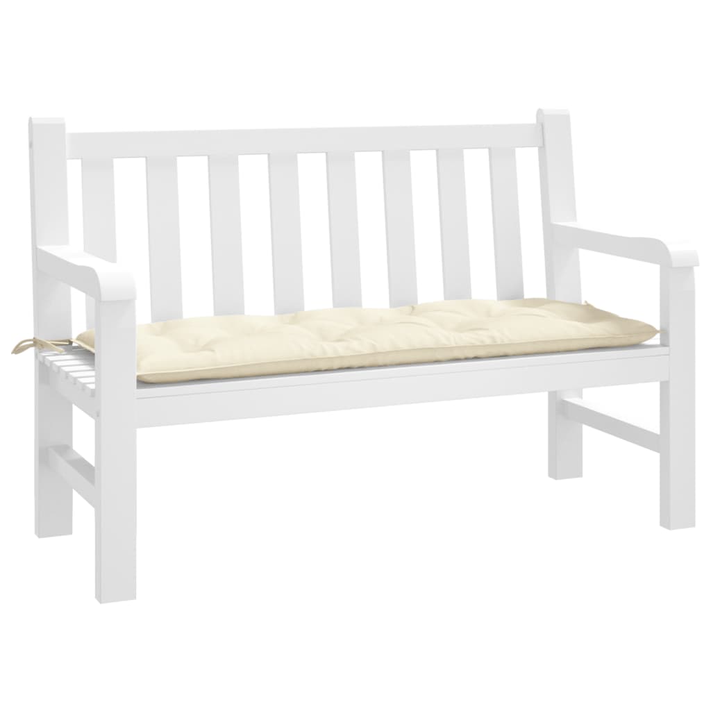 Vidaxx Gartenbankauflage 120x50x7 cm Oxford-Stoff cremefarben