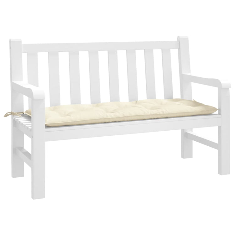 Vidaxx Gartenbankauflage 120x50x7 cm Oxford-Stoff cremefarben