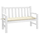 Vidaxx Gartenbankauflage 120x50x7 cm Oxford-Stoff cremefarben