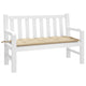 Vidaxl Garden Bench Kissen 120x50x7 cm Oxford Stoff Beige