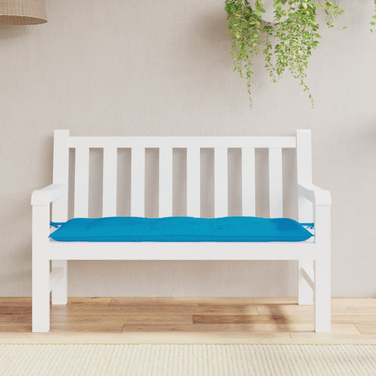 Vidaxl Gartenbank Kissen 120x50x7 cm Oxford Stoff hellblau