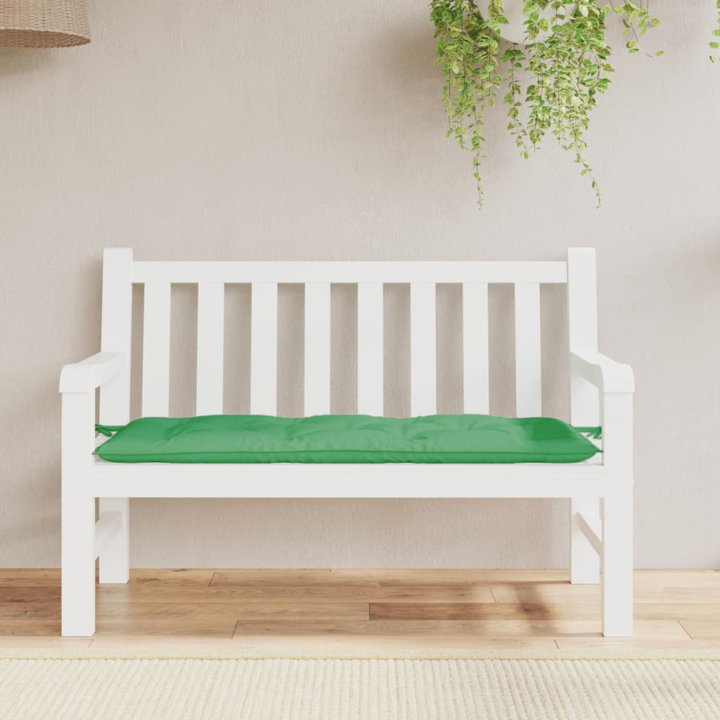 Vidaxl Gartenbank Kissen 120x50x7 cm Oxford Stoff grün