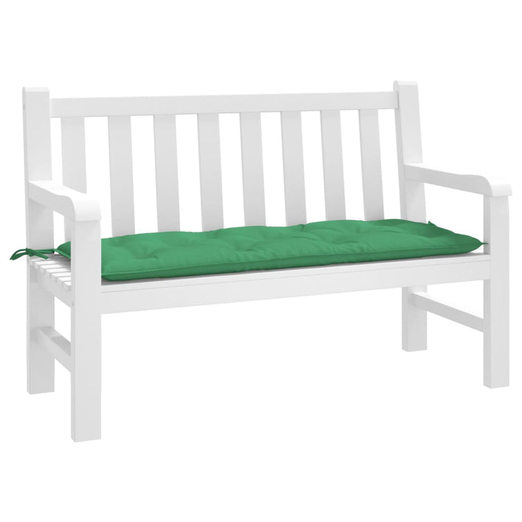 Vidaxl Gartenbank Kissen 120x50x7 cm Oxford Stoff grün
