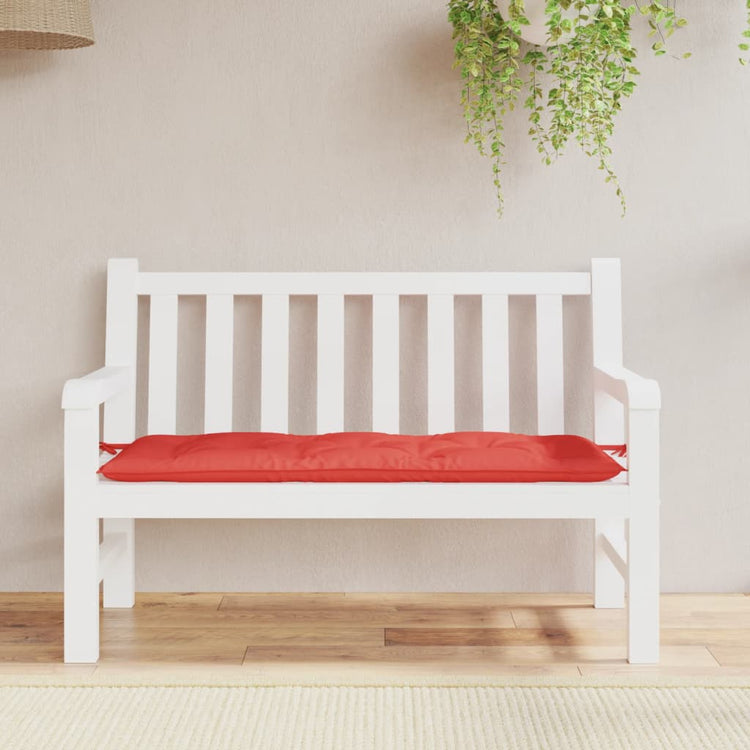 Vidaxl Garden Bench Kissen 120x50x7 cm Oxford Stoff rot
