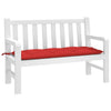 Vidaxl Garden Bench Kissen 120x50x7 cm Oxford Stoff rot
