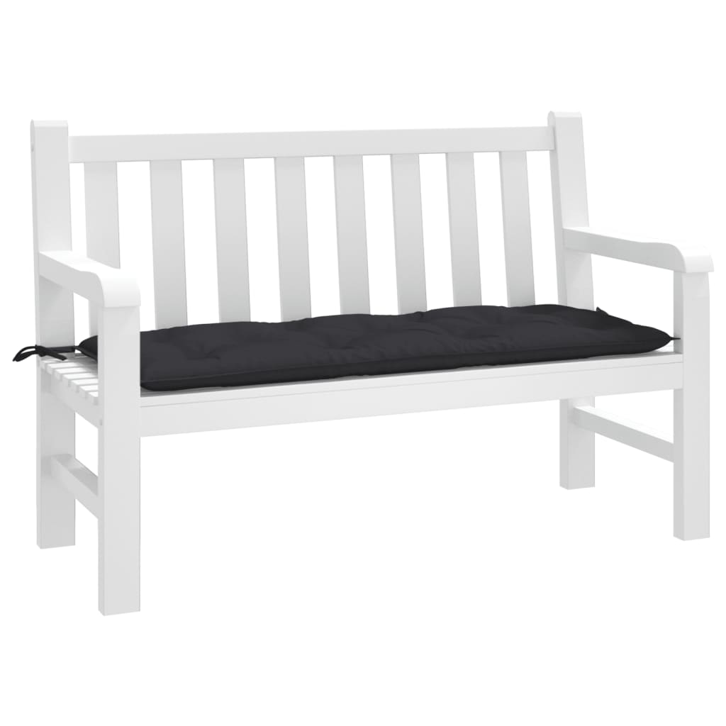 Vidaxl Gartenbank Kissen 120x50x7 cm Oxford Stoff schwarz