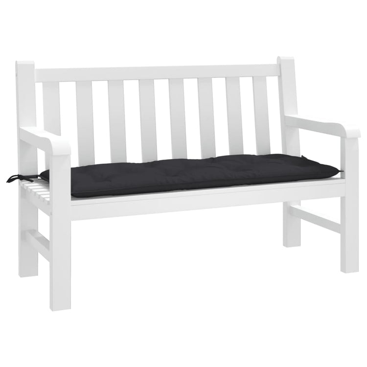 Vidaxl Gartenbank Kissen 120x50x7 cm Oxford Stoff schwarz