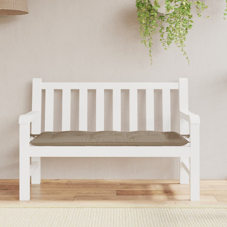 Vidaxl Garden Bench Kissen 120x50x7 cm Oxford Stofftaupe