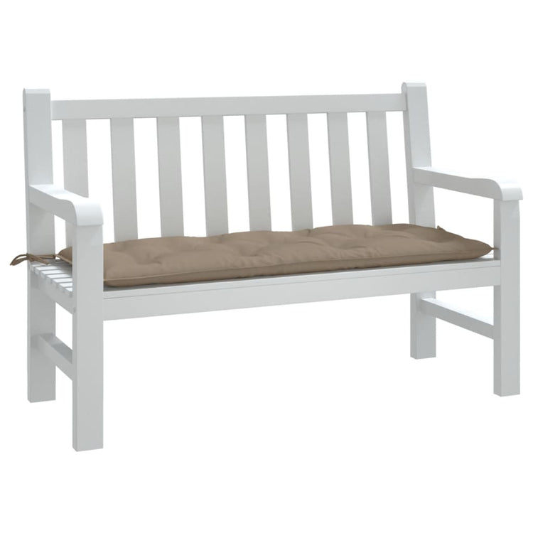 Vidaxl Garden Bench Kissen 120x50x7 cm Oxford Stofftaupe