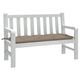 Vidaxl Garden Bench Kissen 120x50x7 cm Oxford Stofftaupe