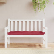 Vidaxl Gartenbank Kissen 120x50x7 cm Oxford Stoff Wein rot - afbeelding 3
