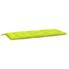 Vidaxl Garden Bench Kissen 120x50x7 cm Oxford Stoff klar grün