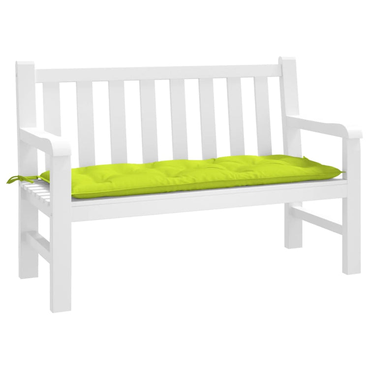 Vidaxl Garden Bench Kissen 120x50x7 cm Oxford Stoff klar grün