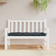 Vidaxl Gartenbank Kissen Checker Muster 120x50x7 cm Stoff schwarz