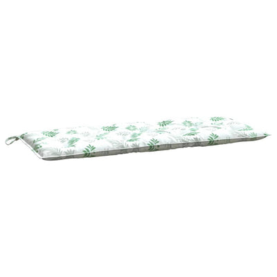 Vidaxl Gartenbank Kissenblattmuster 120x50x7 cm Stoff