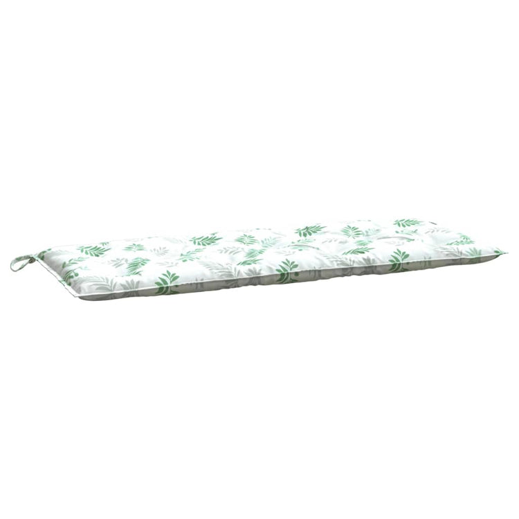 Vidaxl Gartenbank Kissenblattmuster 120x50x7 cm Stoff