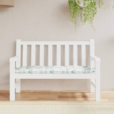 Vidaxl Gartenbank Kissenblattmuster 120x50x7 cm Stoff