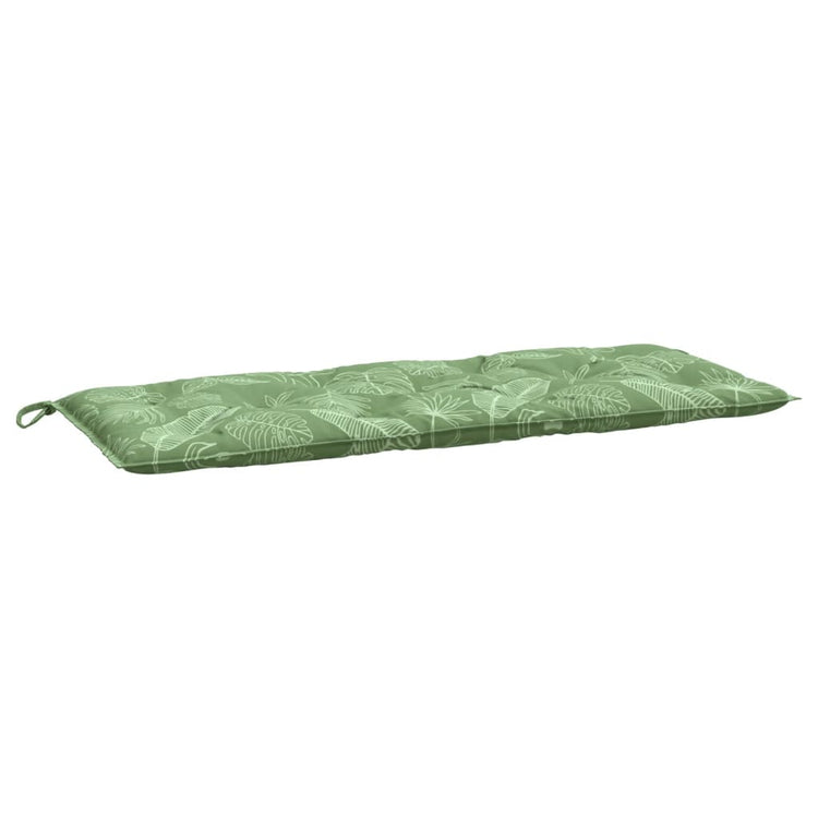 Vidaxl Gartenbank Kissenblattmuster 120x50x7 cm Stoff