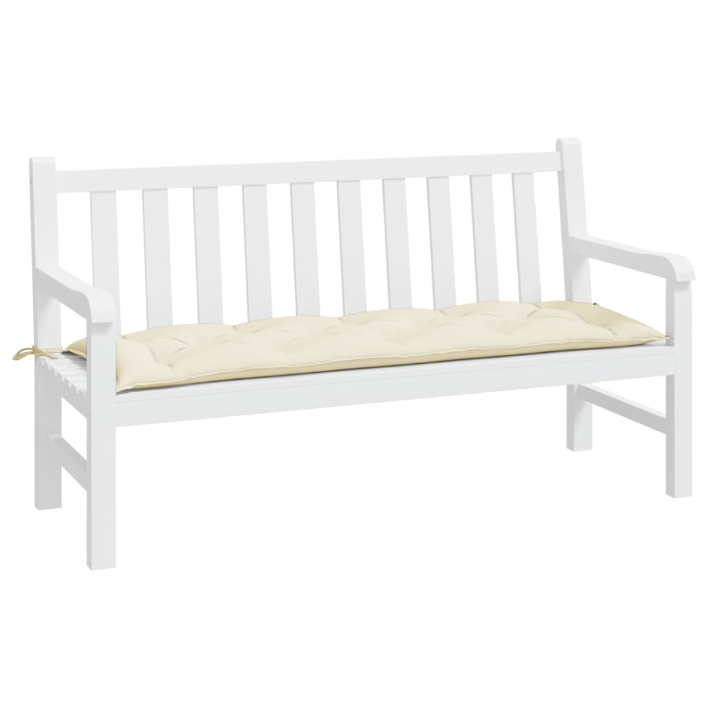 Vidaxx Gartenbankauflage 150x50x7 cm Oxford-Stoff cremefarben