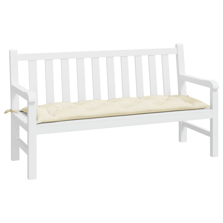 Vidaxx Gartenbankauflage 150x50x7 cm Oxford-Stoff cremefarben