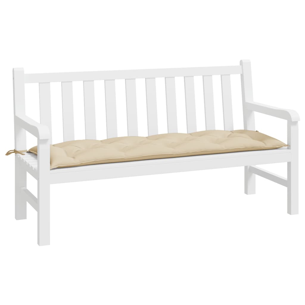 VidaXL Gartenbankauflage 150x50x7 cm Oxford-Stoff beige