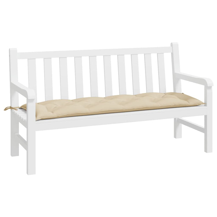 VidaXL Gartenbankauflage 150x50x7 cm Oxford-Stoff beige