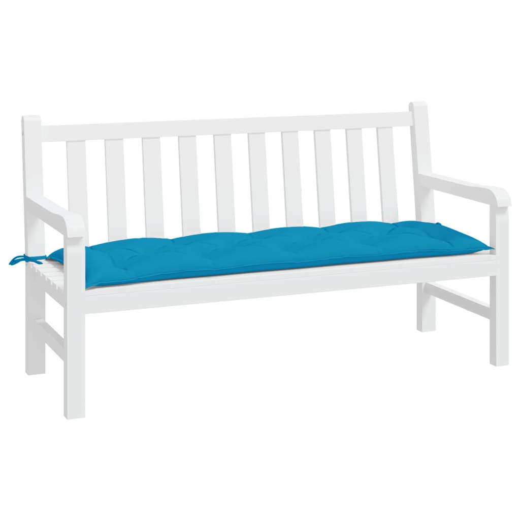 VidaXL Gartenbankauflage 150x50x7 cm Oxford-Stoff Hellblau