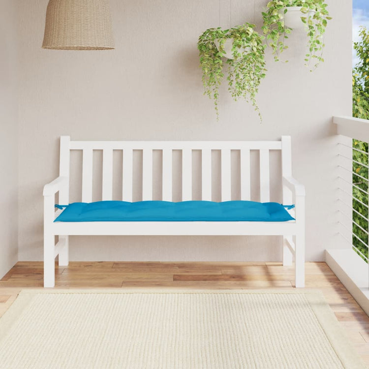 VidaXL Gartenbankauflage 150x50x7 cm Oxford-Stoff Hellblau