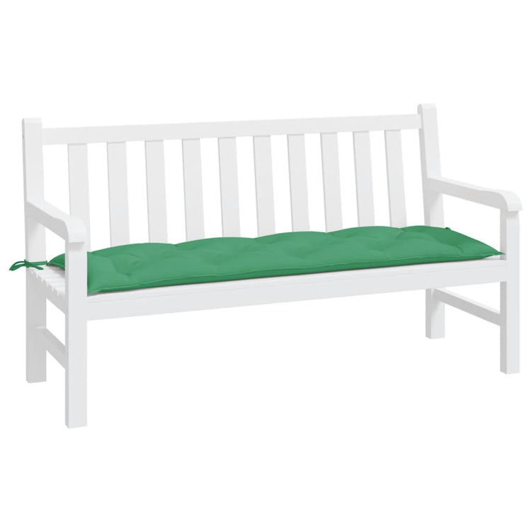 VidaXL Gartenbankauflage 150x50x7 cm Oxford-Stoff grün