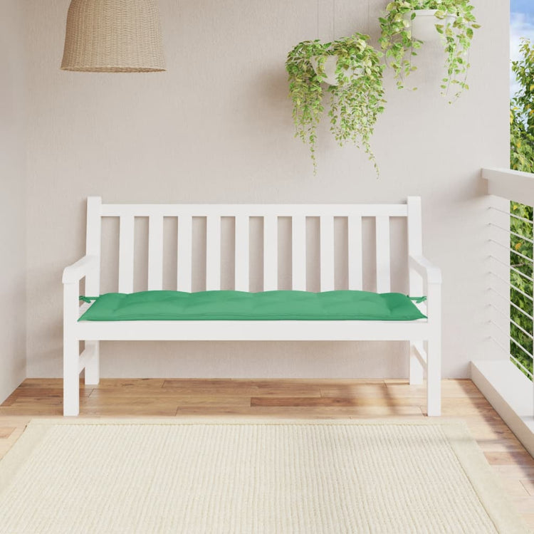 VidaXL Gartenbankauflage 150x50x7 cm Oxford-Stoff grün