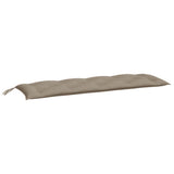 Vidaxl Garden Bench Kissen 150x50x7 cm Oxford Stofftaupe - afbeelding 2