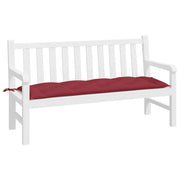 Vidaxl Gartenbank Kissen 150x50x7 cm Oxford Stoff Wein rot - afbeelding 3