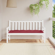 Vidaxl Gartenbank Kissen 150x50x7 cm Oxford Stoff Wein rot - afbeelding 1