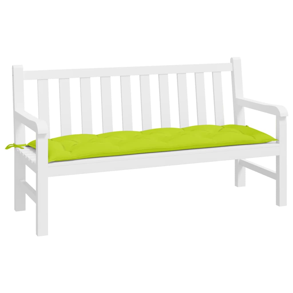 VidaXL Gartenbankauflage 150x50x7 cm Oxford-Stoff hellgrün
