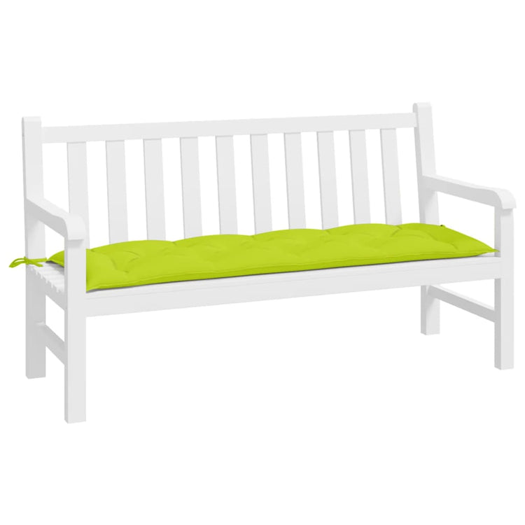 VidaXL Gartenbankauflage 150x50x7 cm Oxford-Stoff hellgrün