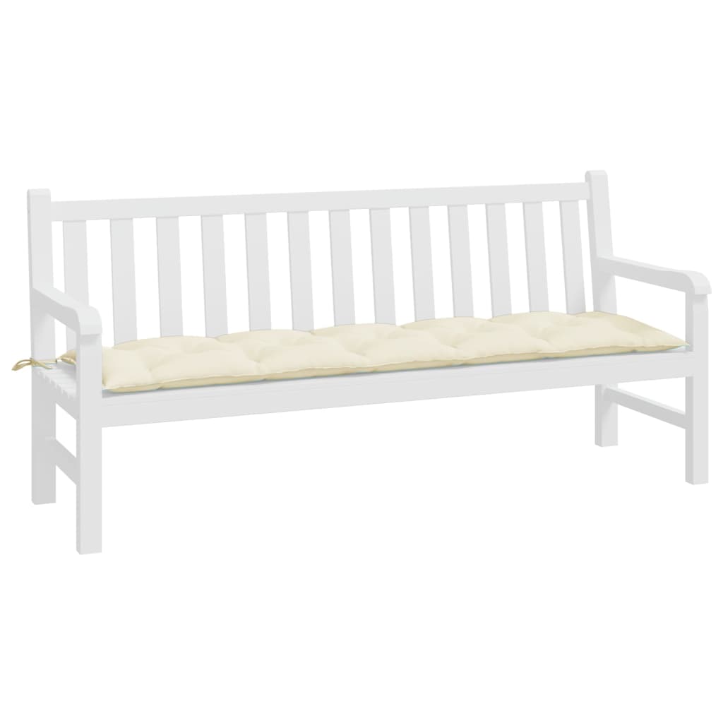 Vidaxx Gartenbankauflage 180x50x7 cm Oxford-Stoff cremefarben