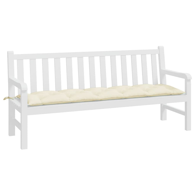 Vidaxx Gartenbankauflage 180x50x7 cm Oxford-Stoff cremefarben