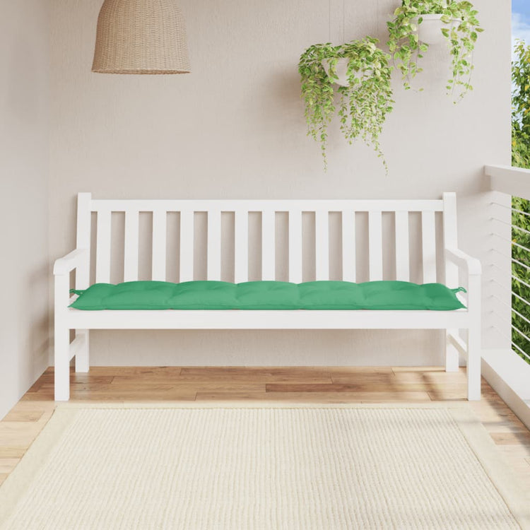 VidaXL Gartenbankauflage 180x50x7 cm Oxford-Stoff grün